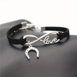 Bracciale Love Infinity con Ciondolo a forma di ferro di cavallo