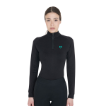 Equestro Base Layer da Donna Slim Fit a Maniche Lunghe